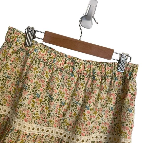 Jennifer & Grace Teacup Cotton Floral Mini Skirt Size Small NWT - Picture 6 of 8